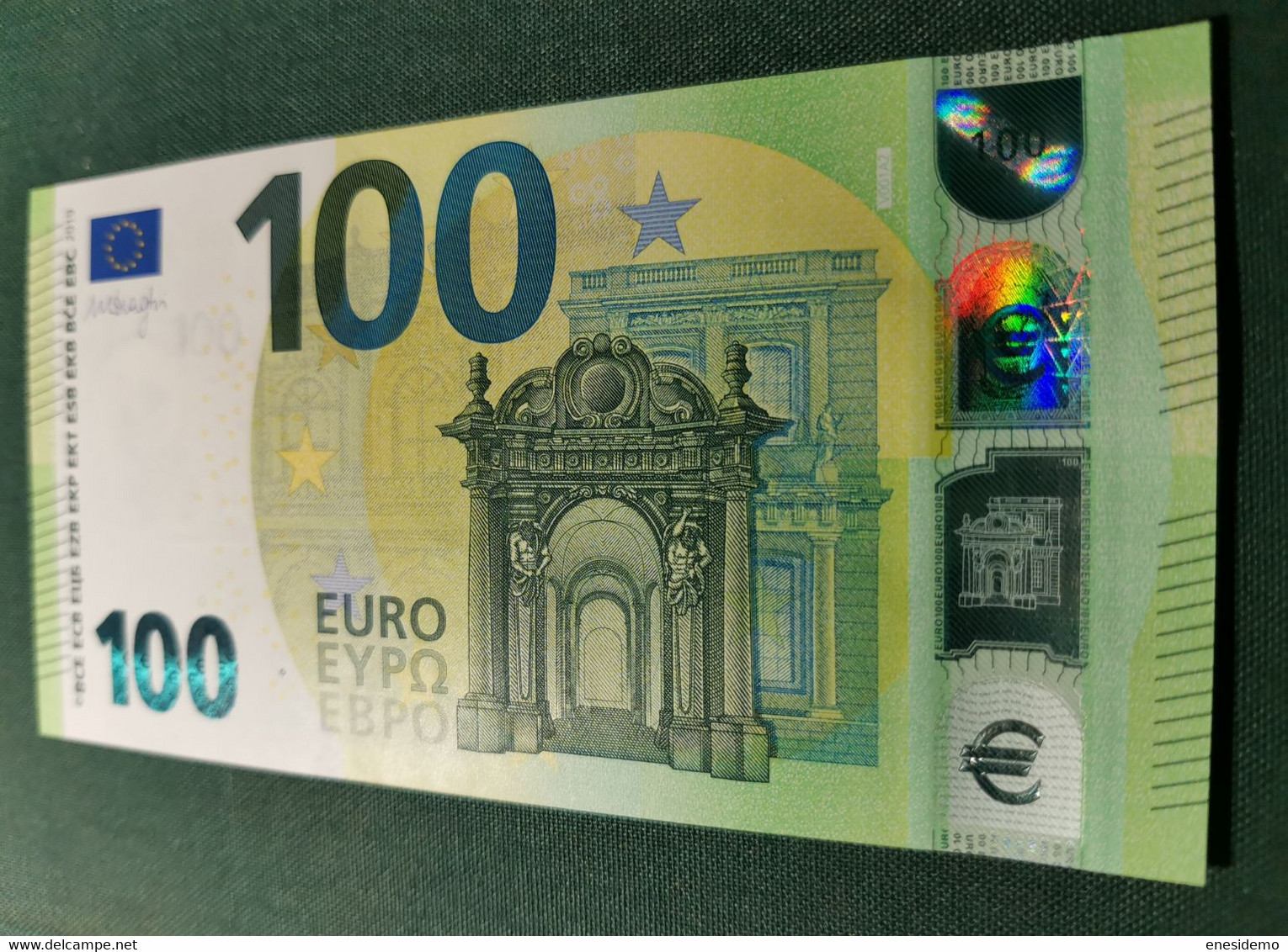 100 EURO SPAIN 2019 DRAGHI V001A2 VA000 LOW SERIAL NUMBER SC FDS UNCIRCULATED  PERFECT - 100 Euro