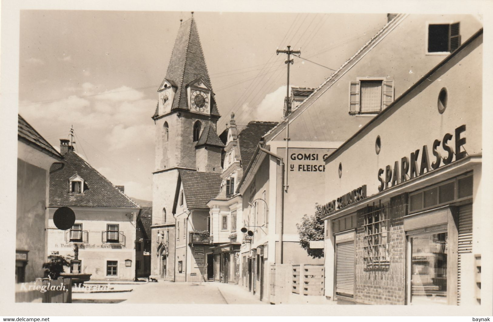 ST393  --  KRIEGLACH  --  SPARKASSE  --  GASTHAUS - Krieglach