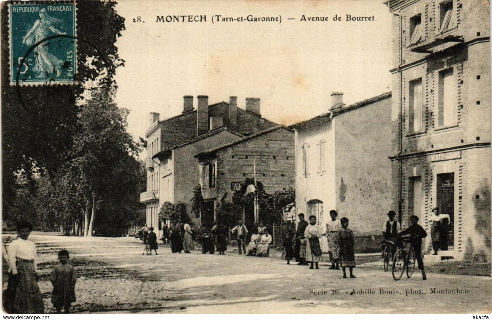 CPA Montech Avenue De Bourret (614852) - Montech