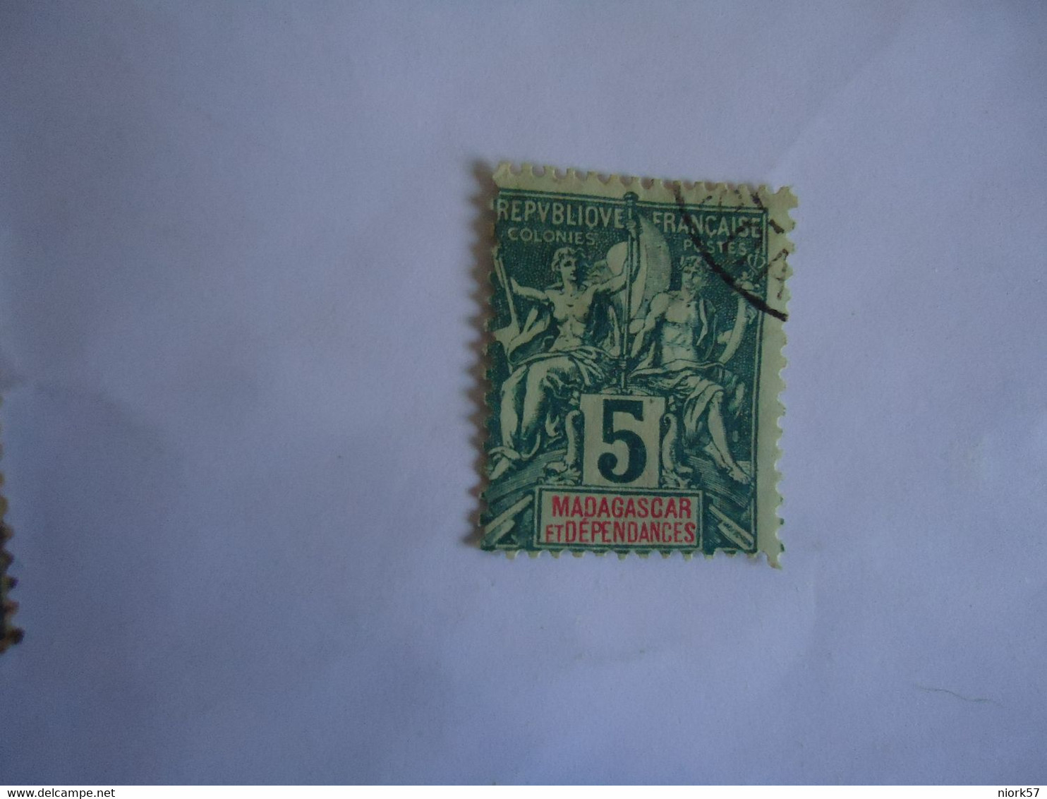 MADACASCAR  FRANCE  COLONIES USED   STAMP 5C - Other & Unclassified