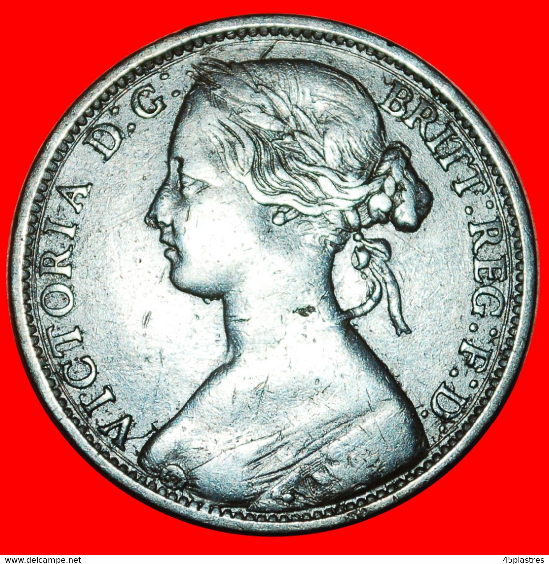 * 2 SOLD MISTRESS OF SEAS: UNITED KINGDOM ★ PENNY 1861 SHIP! VICTORIA (1837-1901)★ LOW START ★ NO RESERVE! - D. 1 Penny