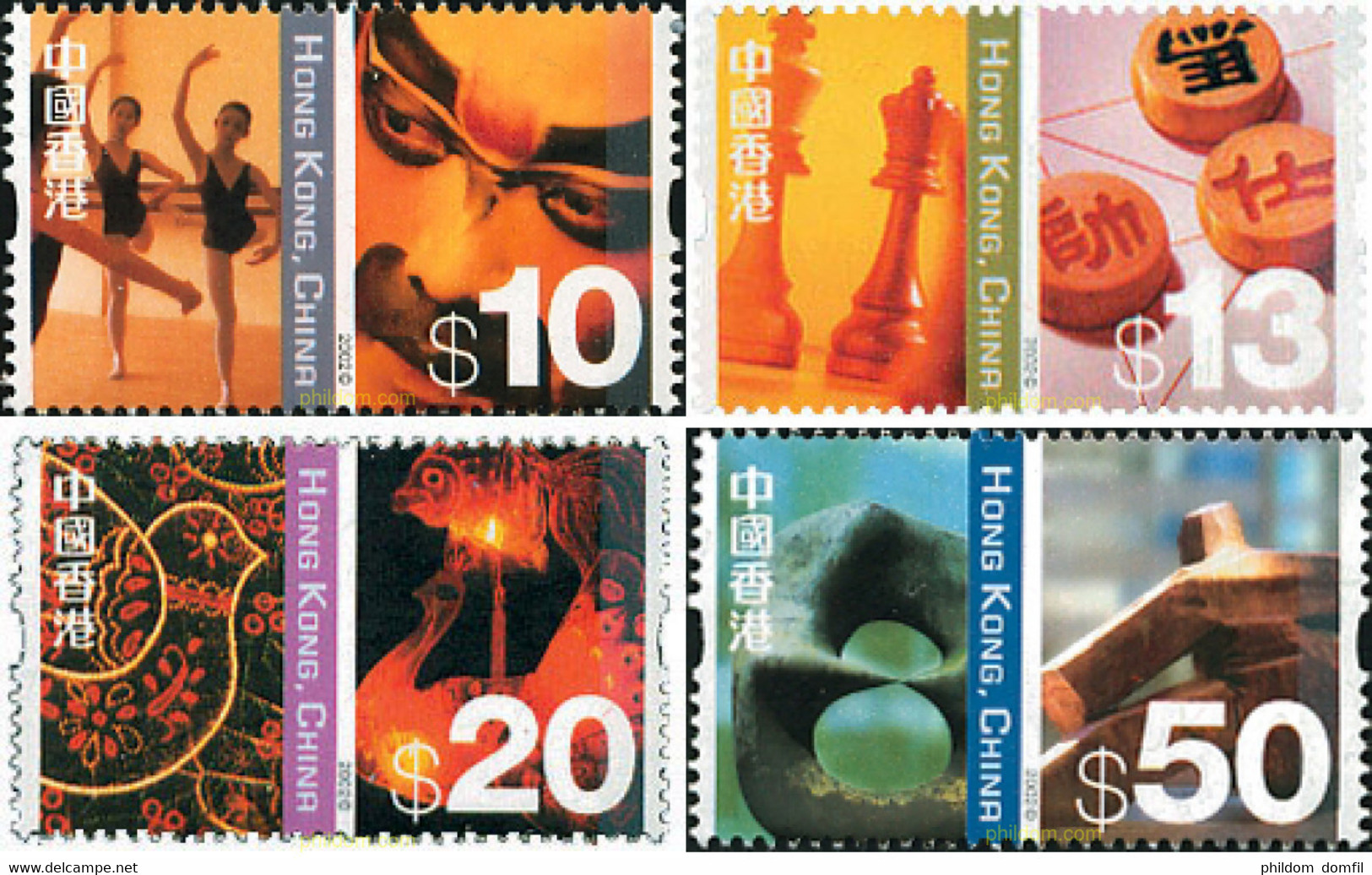 102934 MNH HONG KONG 2002 CULTURA ORIENTAL Y OCCIDENTAL - Collections, Lots & Séries