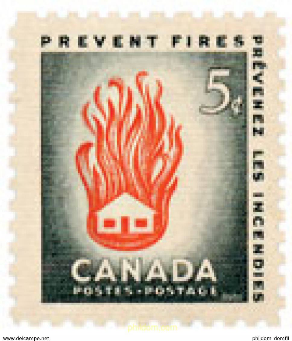 129723 MNH CANADA 1956 SEMANA DE PREVENCION CONTRA LOS INCENDIOS - 1952-1960