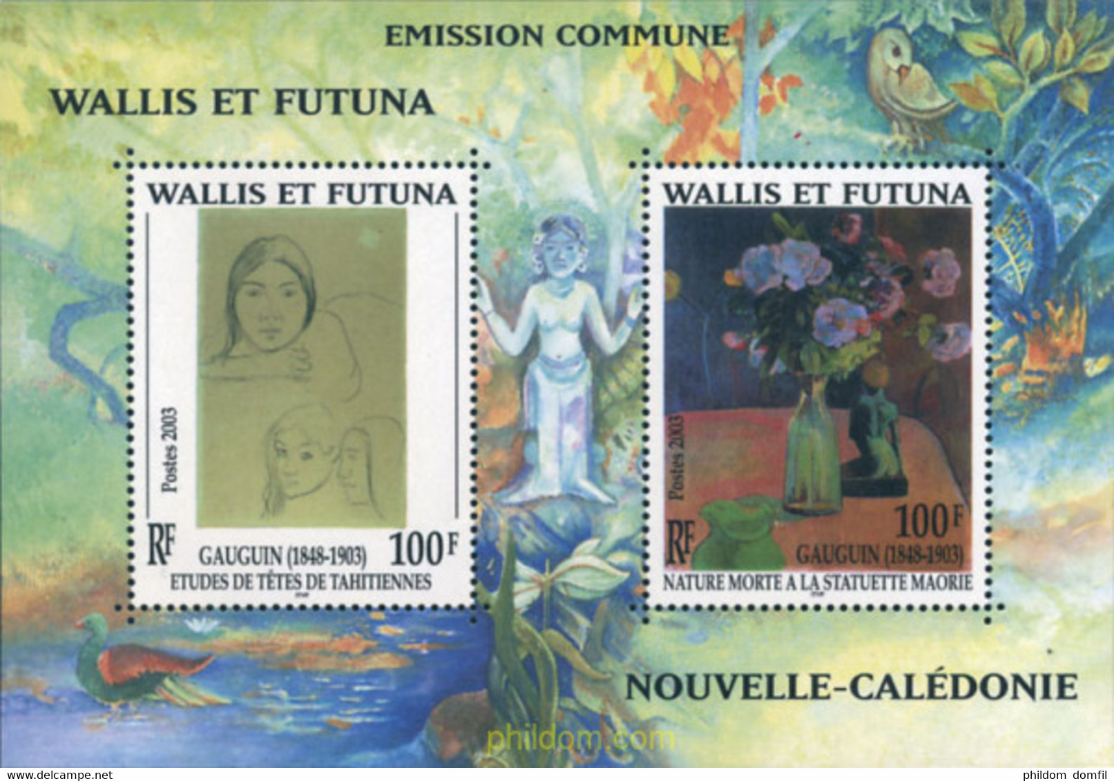 137849 MNH WALLIS Y FUTUNA 2003 CENTENARIO DE LA MUERTE DE PAUL GAUGUIN - Gebraucht