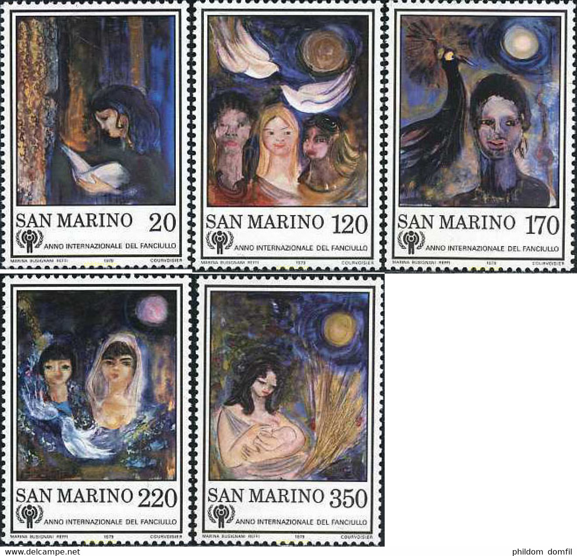 141084 MNH SAN MARINO 1979 AÑO INTERNACIONAL DE LA INFANCIA - Oblitérés