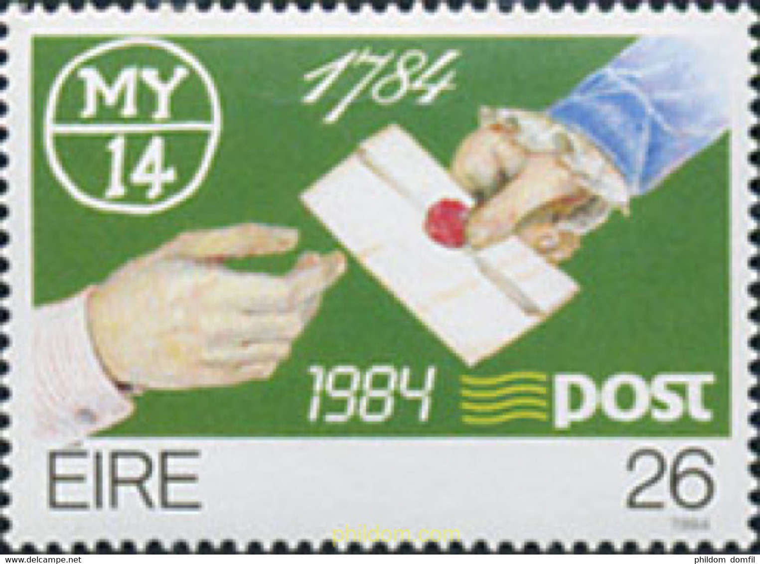 164836 MNH IRLANDA 1984 BICENTENARIO DEL CORREO IRLANDES - Autres & Non Classés