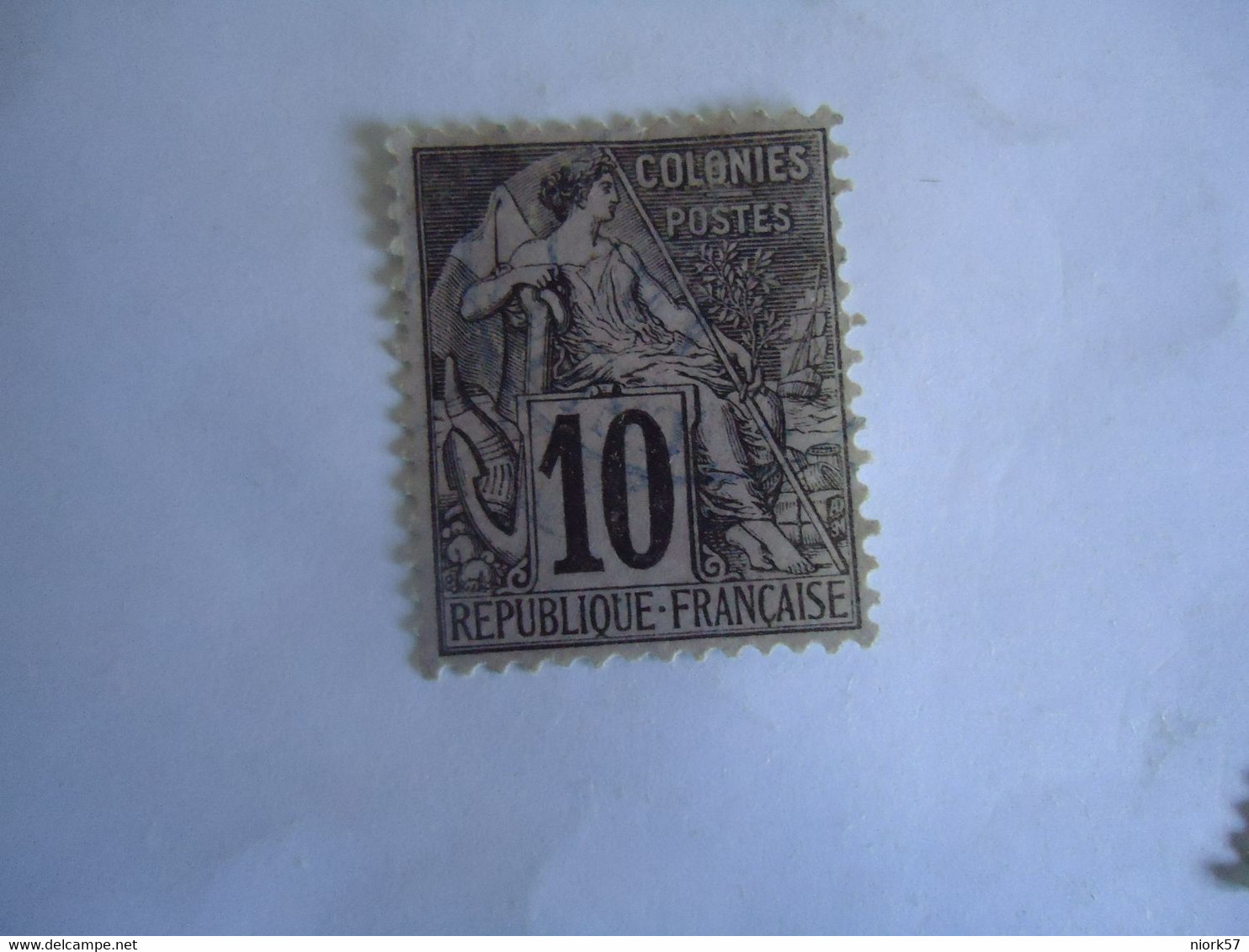 FRANCE  COLONIES   USED STAMPS  10C - Non Classés