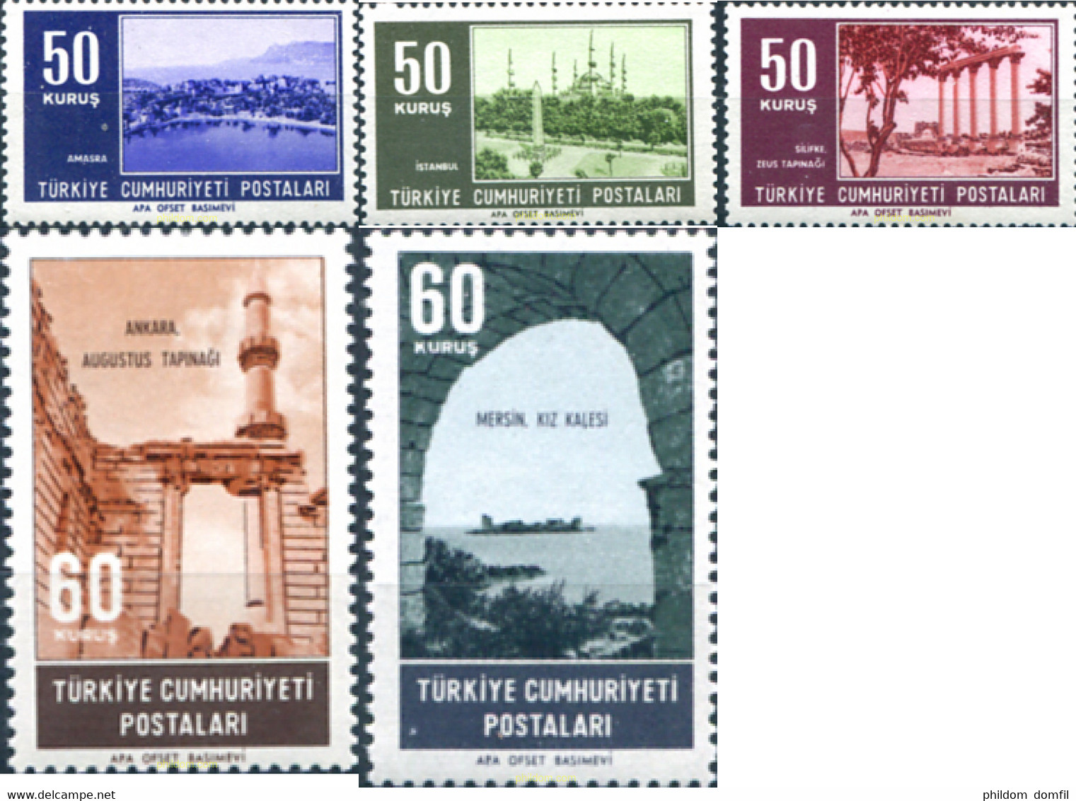 172329 MNH TURQUIA 1964 SITIOS TURISTICOS - Collections, Lots & Séries