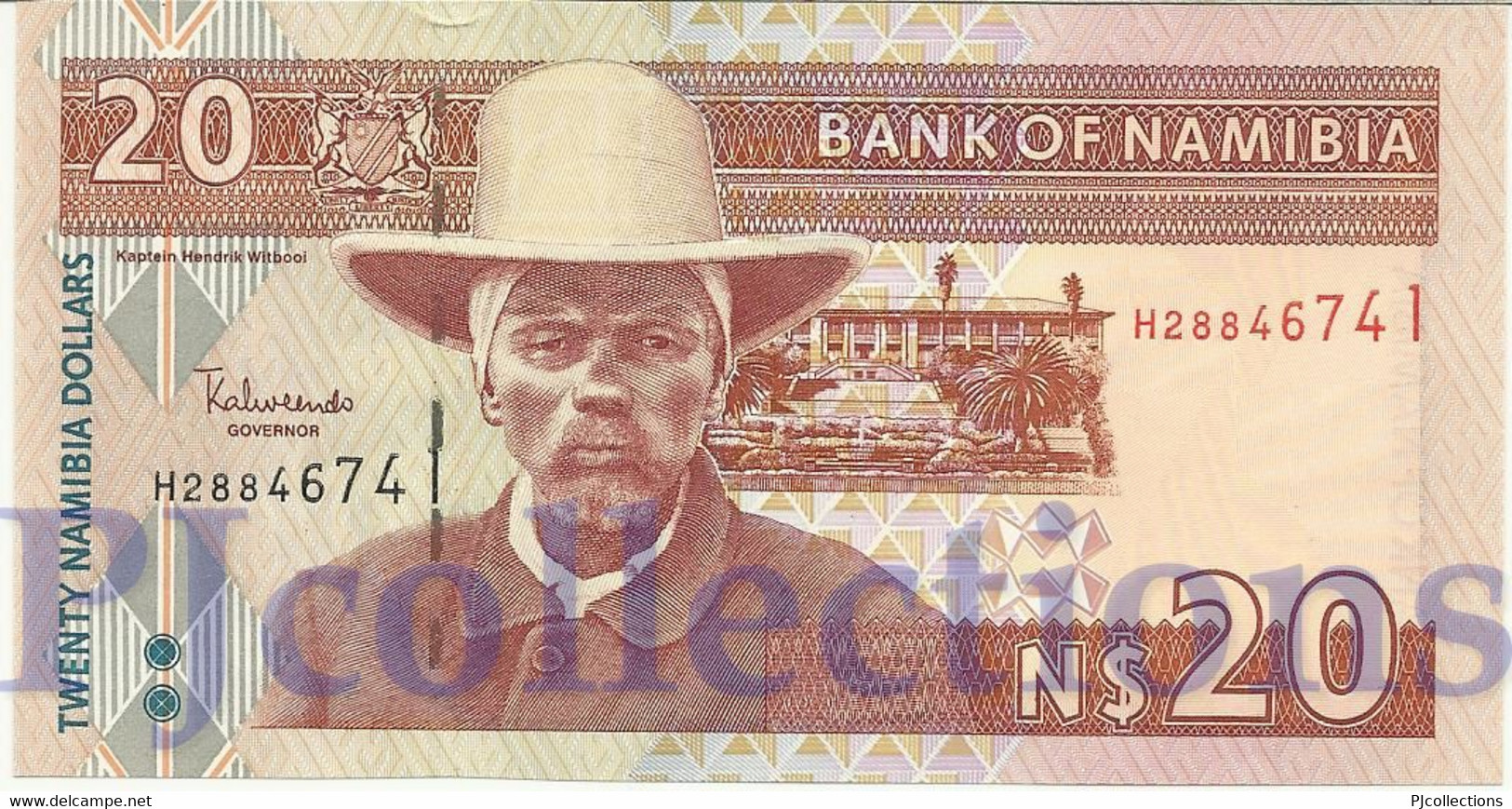 LOT NAMIBIA 20 DOLLARS 2002 PICK 6a UNC X 5 PCS - Namibia