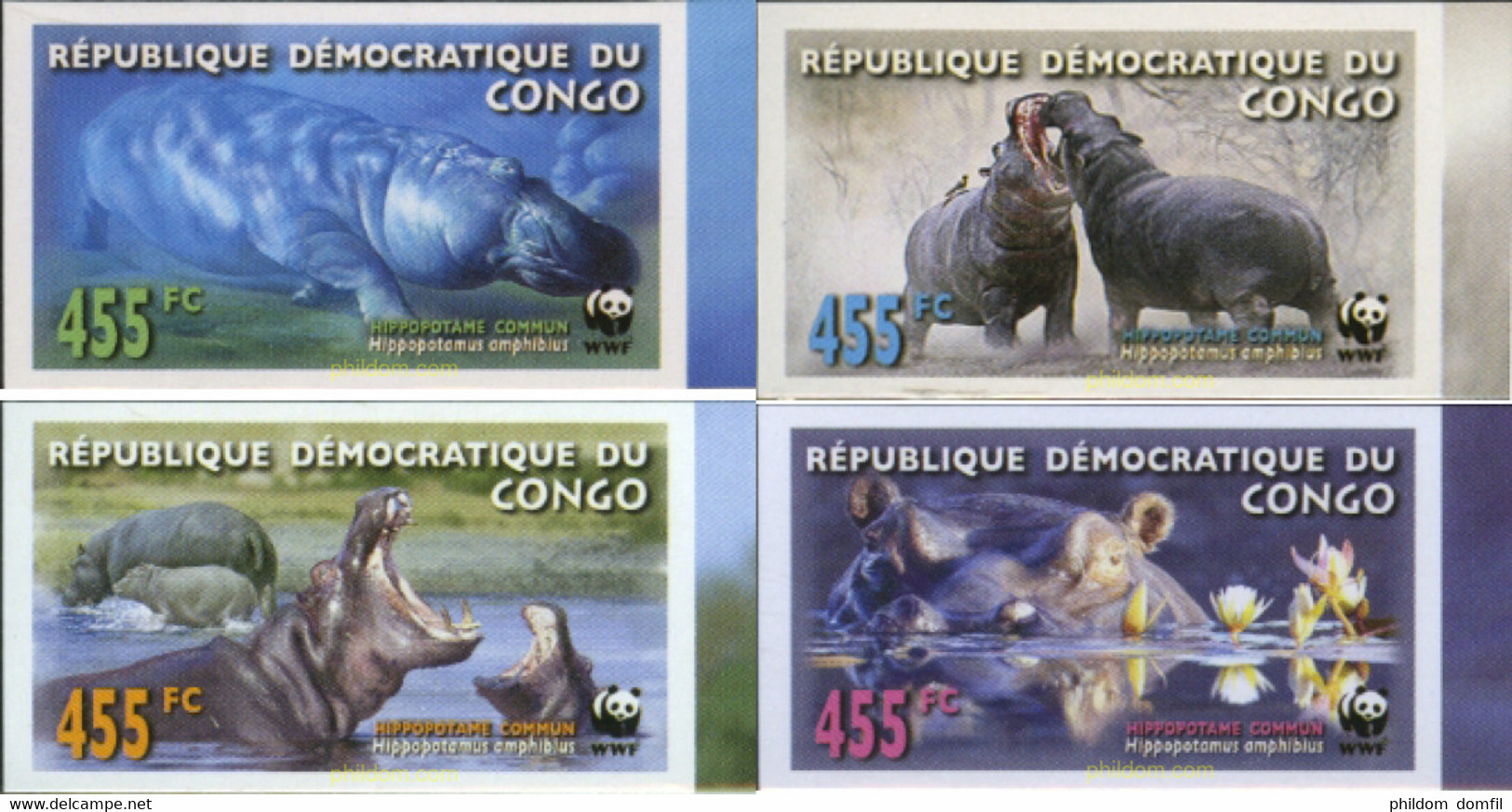 200825 MNH CONGO. República Democrática 2006 WWF - Oblitérés