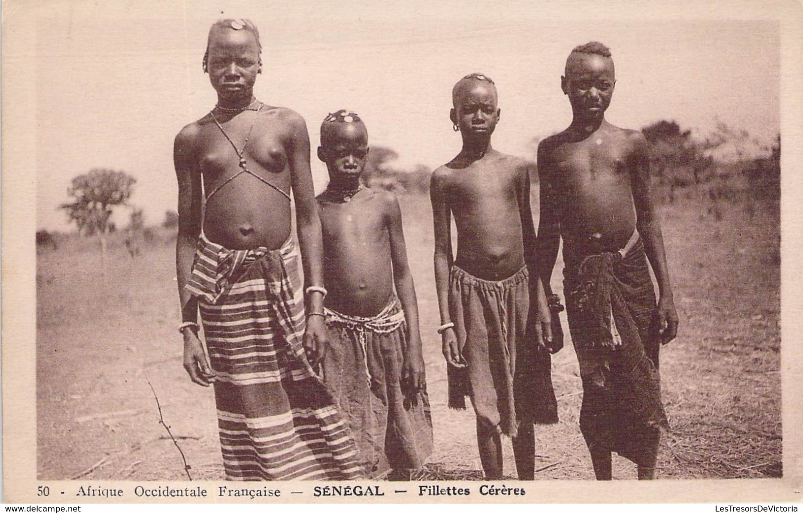 CPA Sénégal - Fillettes Cérères - Enfants - Afrique Occidentale Française - Senegal