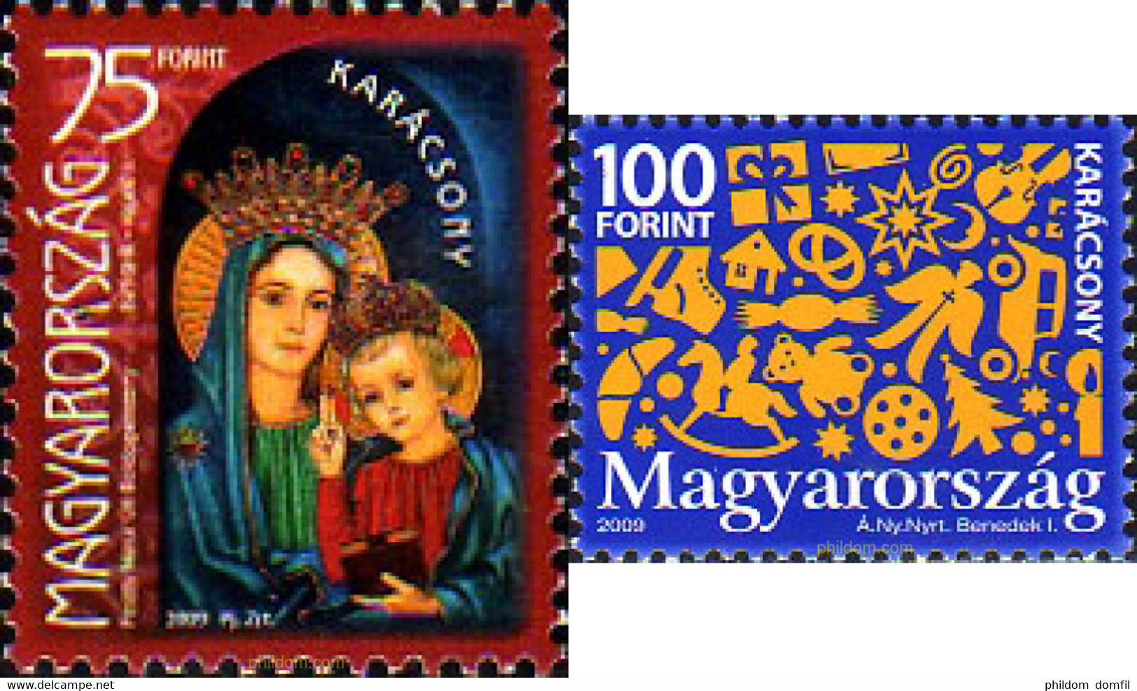 237688 MNH HUNGRIA 2009 NAVIDAD - Oblitérés