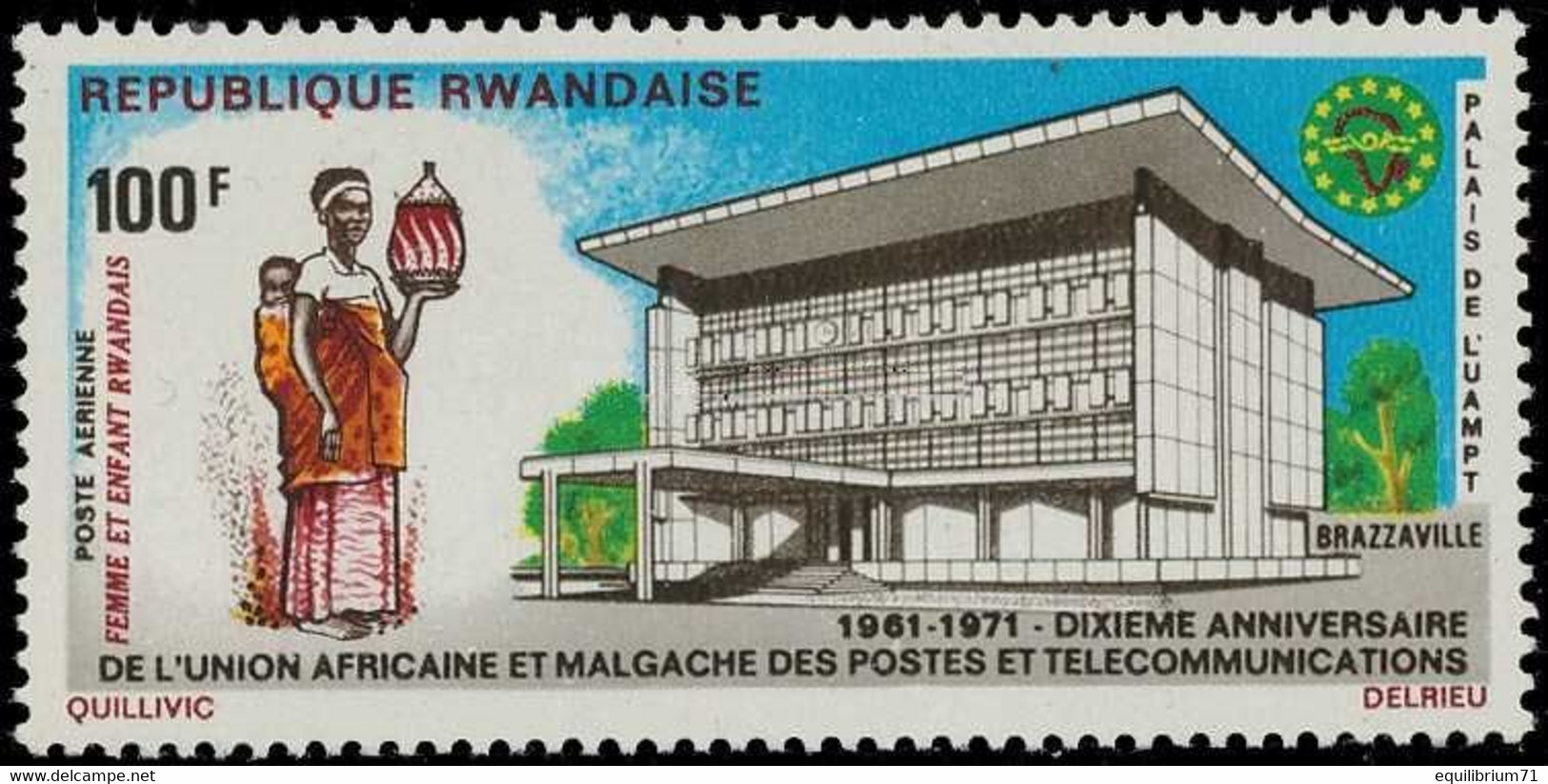 PA8** - Union Africaine Et Malgache Des Postes Et Télécom / Afrikaanse Unie Van Post En Telecom II - U.A.M.P.T. - RWANDA - Ungebraucht