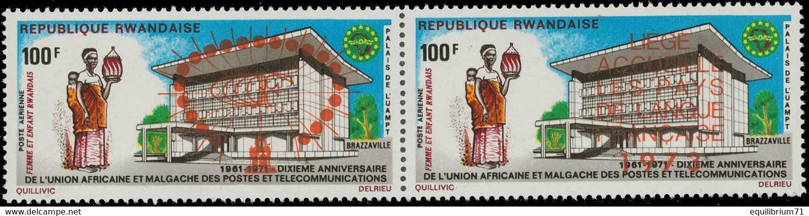 PA 9/10** - Union Africaine Des Postes & Télécom - Surcharge / Opdruk - "Liège Acceuille Les Pays De Langues Française" - Ungebraucht