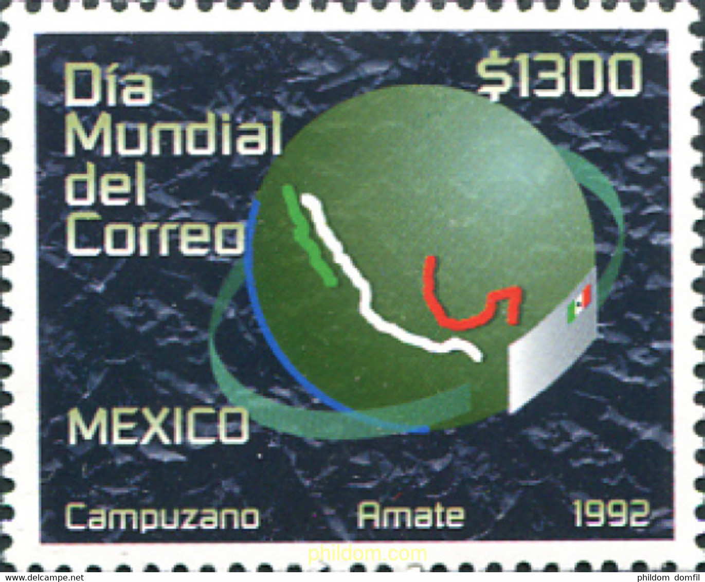 248596 MNH MEXICO 1992 DIA MUNDIAL DEL CORREO - Altri & Non Classificati