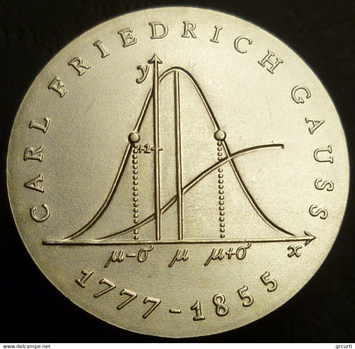 Germania Orientale - DDR - 20 Mark 1977 - 200° Nascita Di Carl Friedrich Gauss - KM# 66 - 5 Marcos