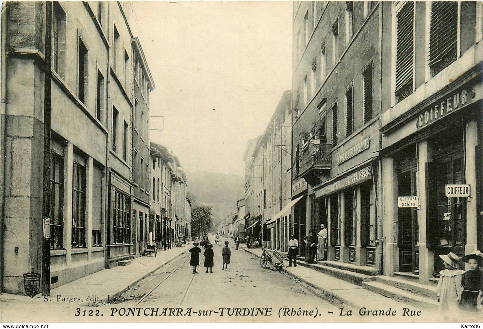 Pontcharra Sur Turdine * La Grande Rue De La Commune * Coiffeur - Pontcharra-sur-Turdine