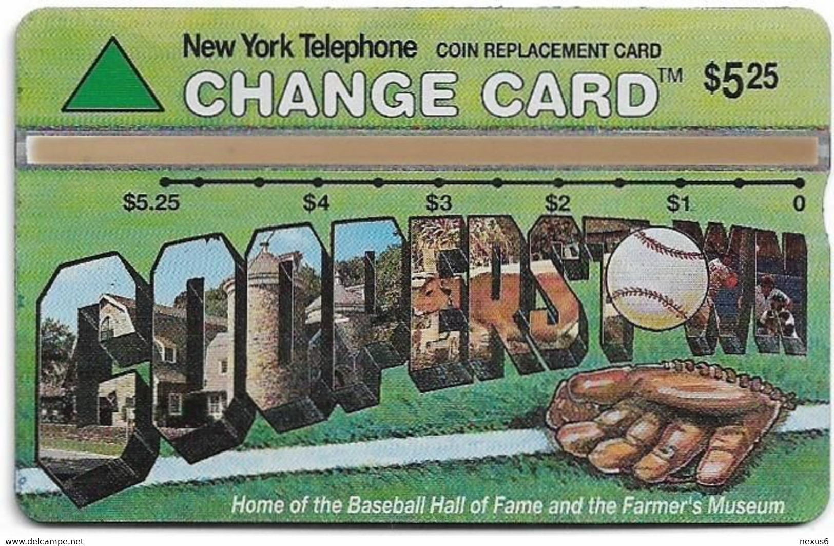 USA - Nynex (L&G) - Cooperstown - 310A - 10.1993, 5.25$, 16.351ex, Mint - [1] Holographic Cards (Landis & Gyr)
