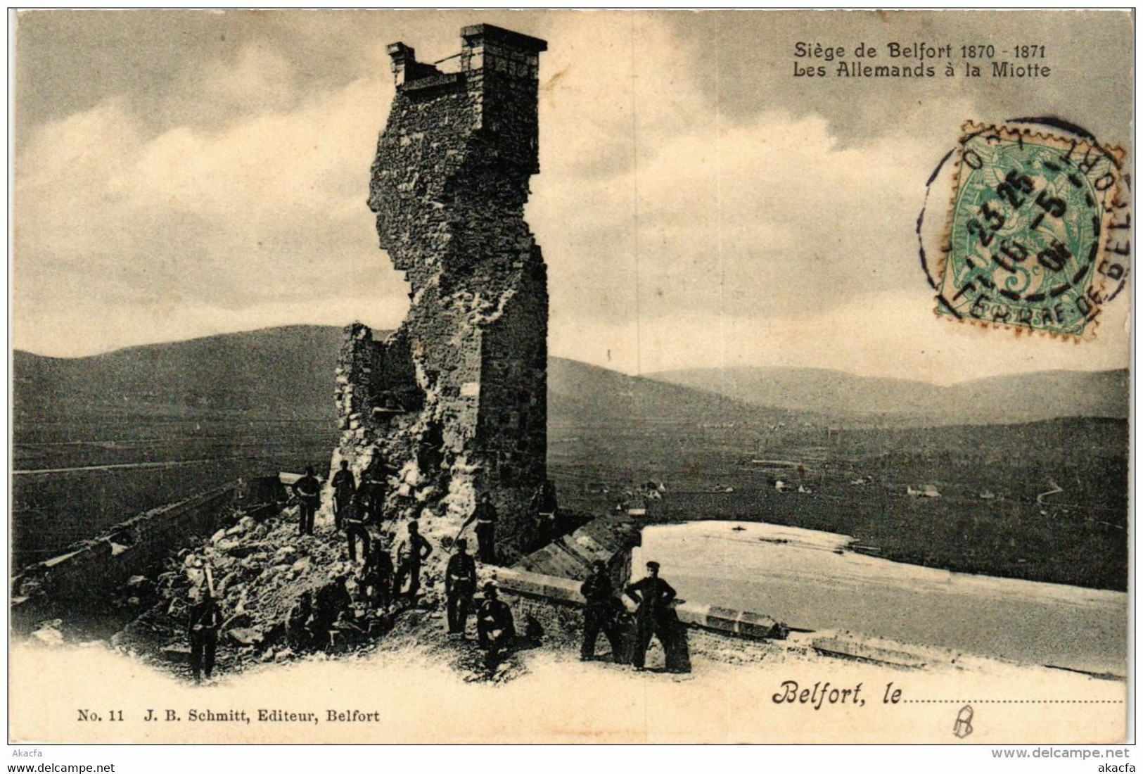 CPA Siege De BELFORT Les Allemands A La Miotte (722550) - Belfort – Siège De Belfort