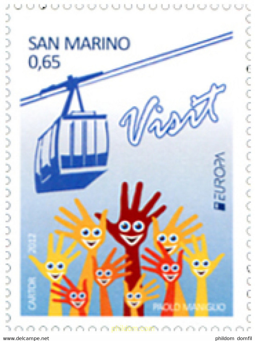 283124 MNH SAN MARINO 2012 EUROPA CEPT 2012 - TURISMO - Gebraucht