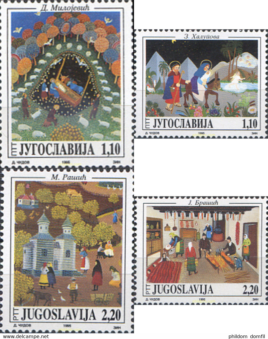 287585 MNH YUGOSLAVIA 1995 OBRAS DE ARTE - Gebraucht