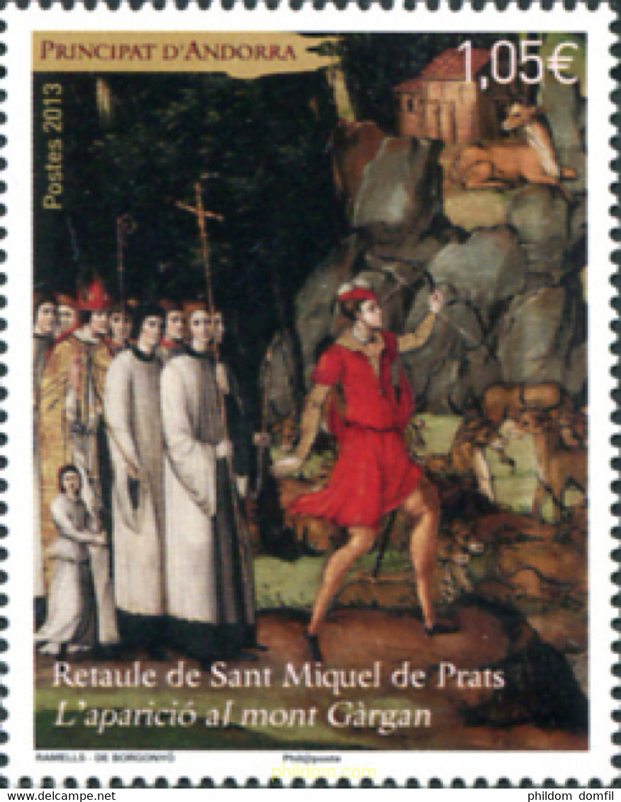 304980 MNH ANDORRA. Admón Francesa 2013 RETABLO DE SANT MIQUEL DE PRATS - Collections