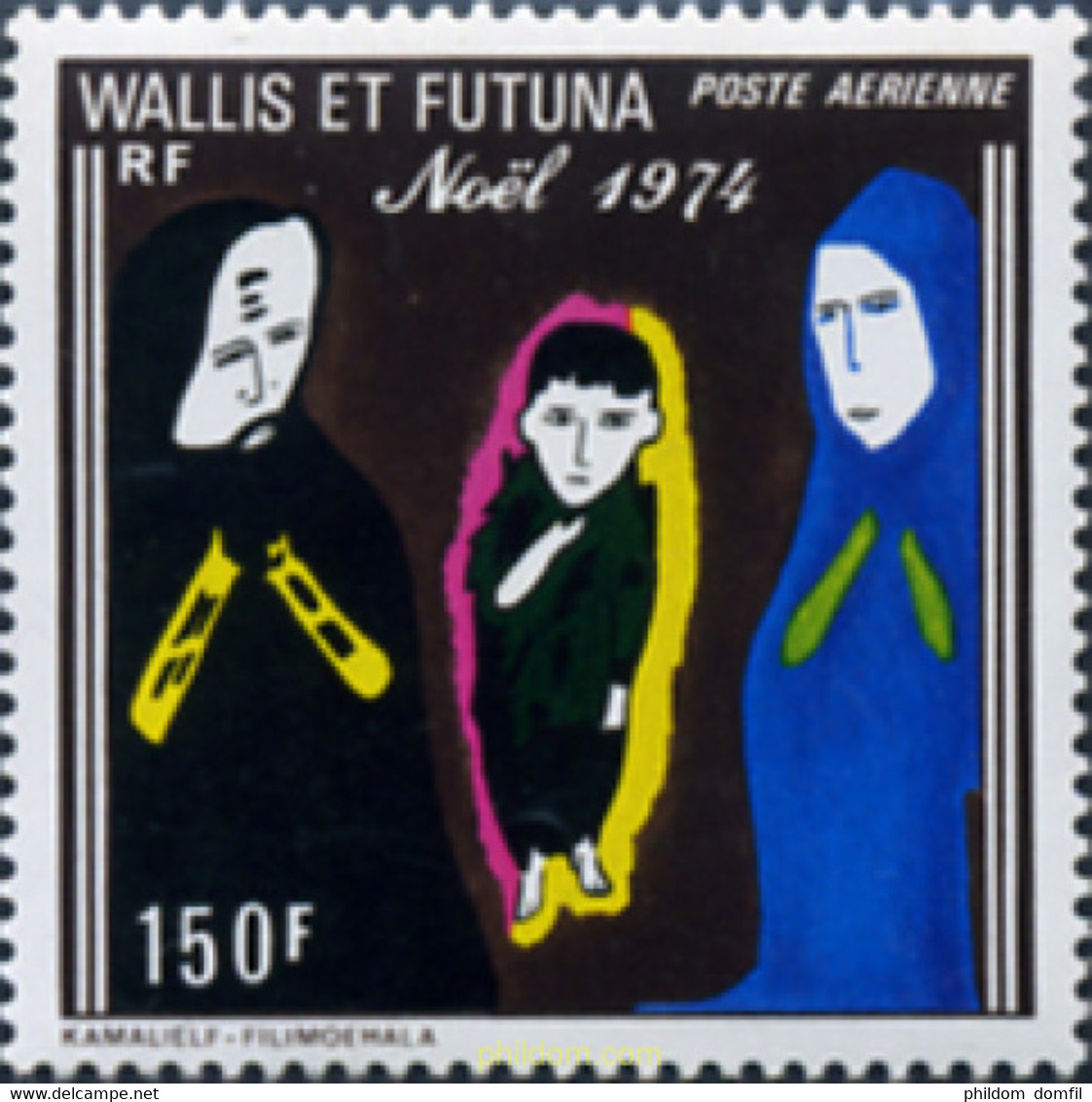 308086 MNH WALLIS Y FUTUNA 1974 NAVIDAD - Oblitérés