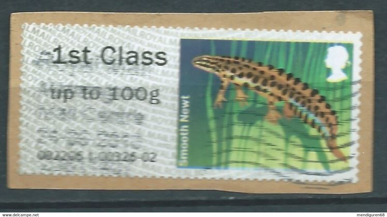 GROSBRITANNIEN GRANDE BRETAGNE GB 2013 POST&GO PONDS: SMOOTH NEWT 1ST CLASS Up To 100g SG FS61 MI ATM50 YT TD48 - Post & Go Stamps