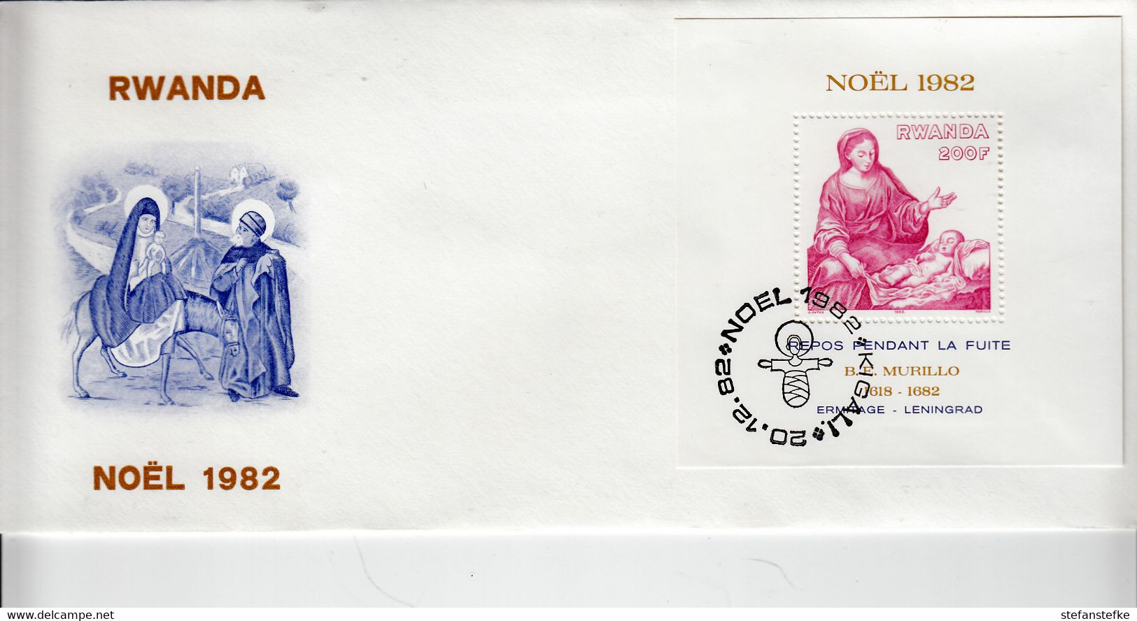 Rwanda Ocb Nr:  FDC  BL96  (zie  Scan Als Voorbeeld ) - 1980-1989