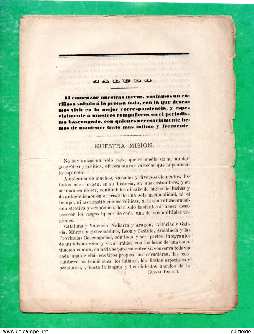 ESPAGNE . ESPAÑA . " SALUDO " - Réf. N°161P - - Other & Unclassified