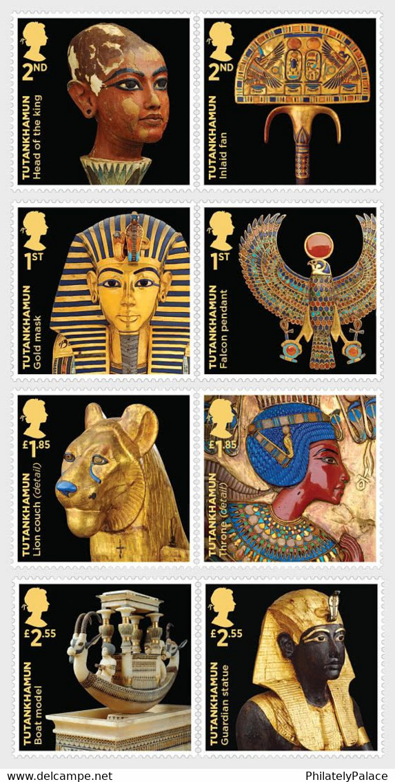 GB UK New 2022 Tutankhamun, Egypt, Mummies,Archaeologist ,Howard Carter,Falcon,Lion,Boat, BOOKLET MNH (**) Great Britain - Ohne Zuordnung