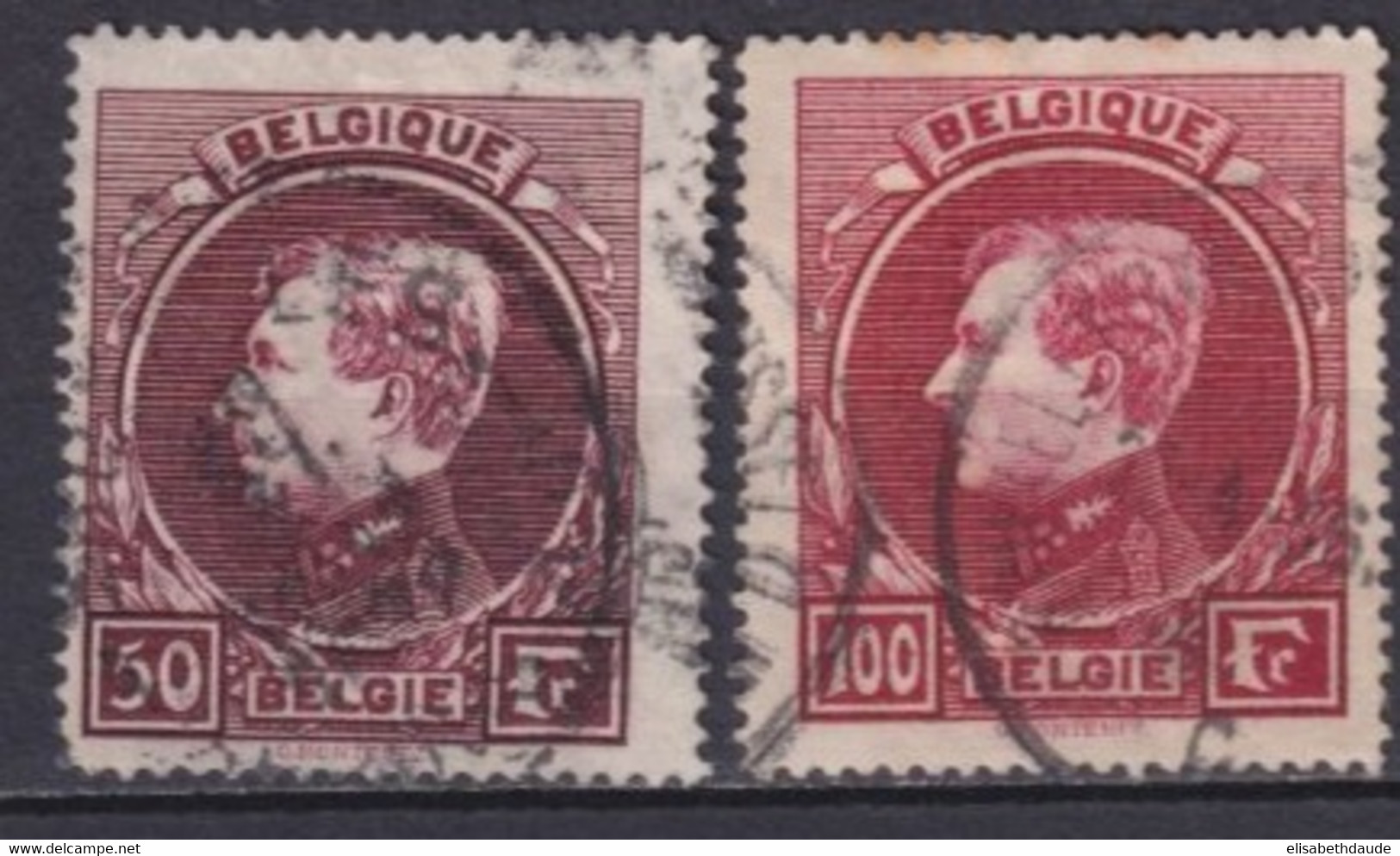 BELGIQUE - 1929 - YVERT N°291A + 292 OBLITERES - COTE = 72.5 EUR. - 1929-1941 Groot Montenez