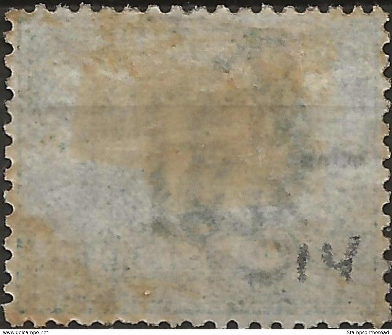 SM14U - San Marino 1892/94, Sassone Nr. 14, 10 Cent. Verde Azzurro - Ottima Centratura - Usados