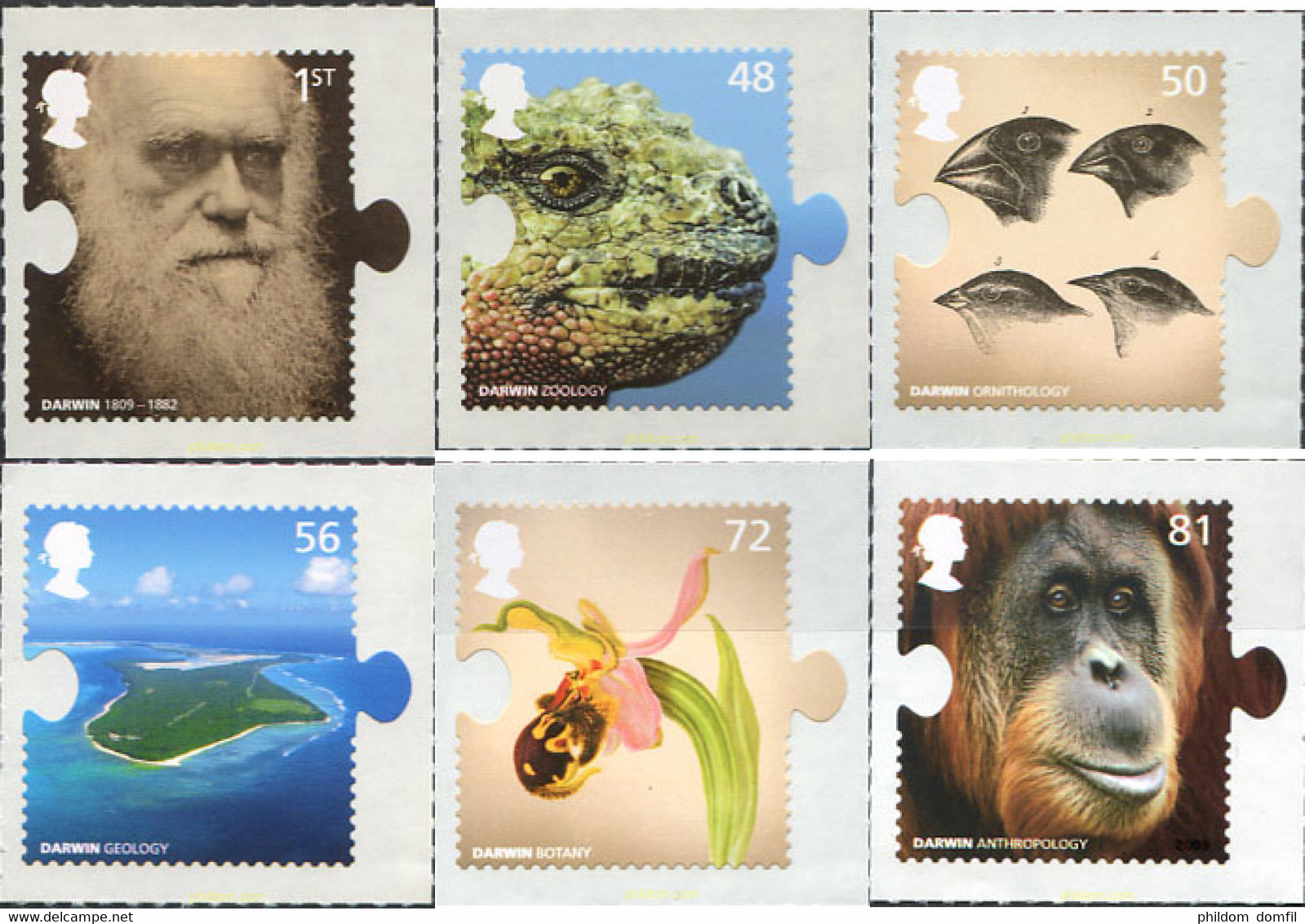 222888 MNH GRAN BRETAÑA 2009 CHARLES DARWIN, BIOLOGO Y NATURISTA BRITANICO - Chimpanzés