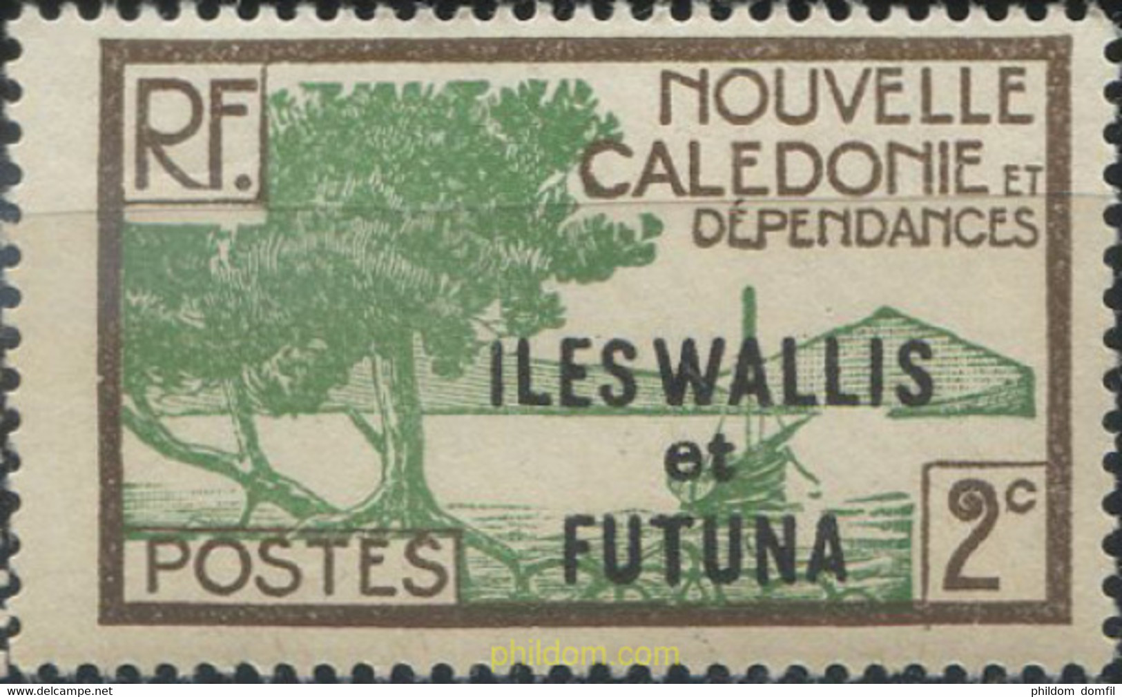 658602 HINGED WALLIS Y FUTUNA 1930 SELLOS DE NUEVA CALEDONIA DE 1928-38 SOBRECARGADOS - Gebraucht