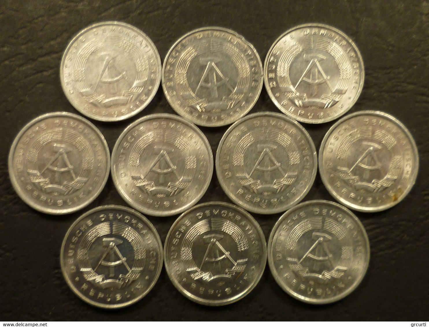Germania, Repubblica Democratica - D.D.R. Lotto 94 di monete in metalli comuni emesse fra il 1948 e il 1987