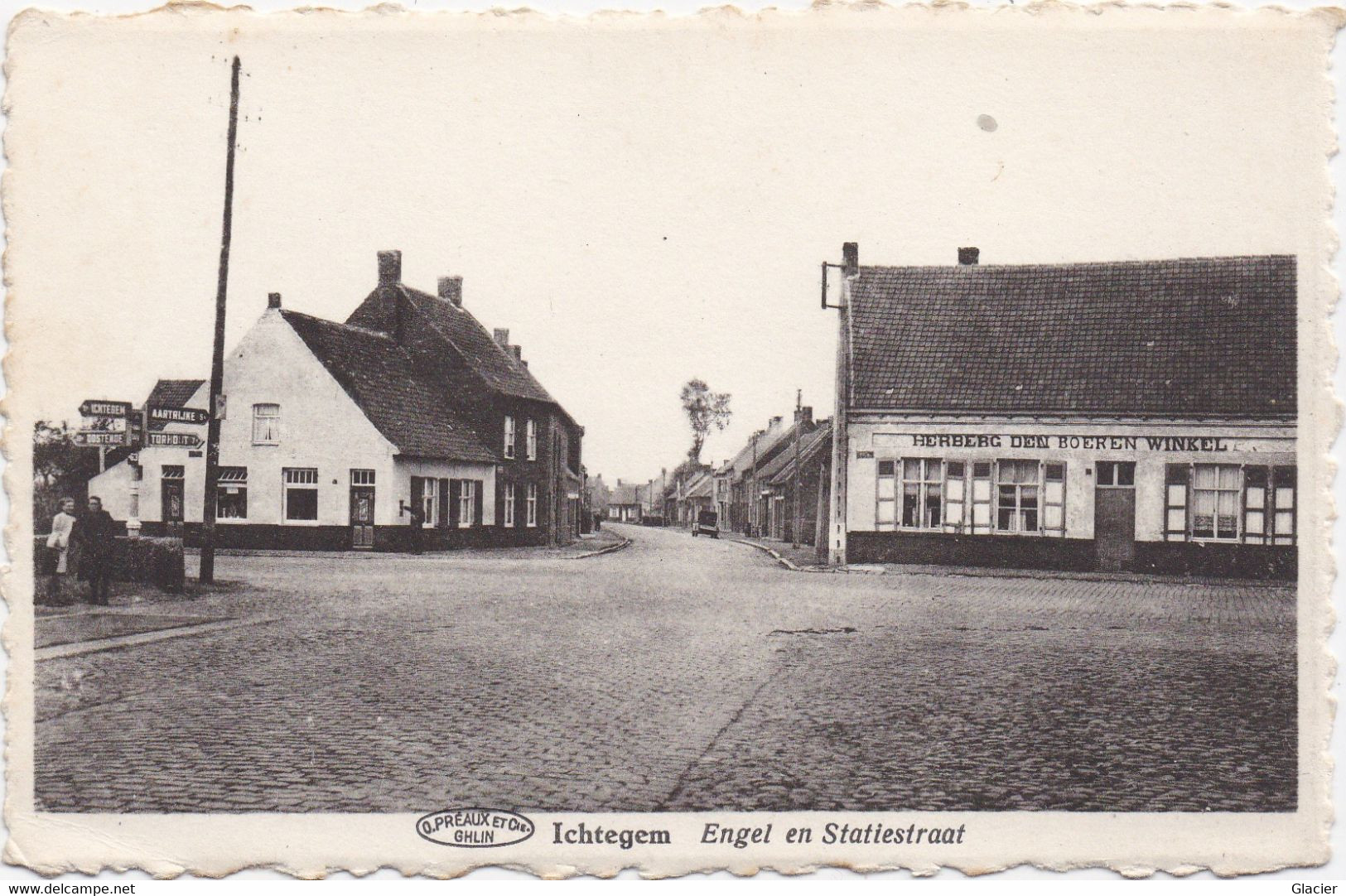 Ichtegem - Engel En Statiestraat - Uitg. Mej. Irma Vandaele - Ichtegem