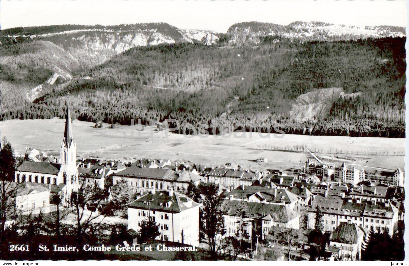 St Imier - Combe Grede Et Chasseral - 2661 - Old Postcard - 1955 - Switzerland - Used - Saint-Imier 