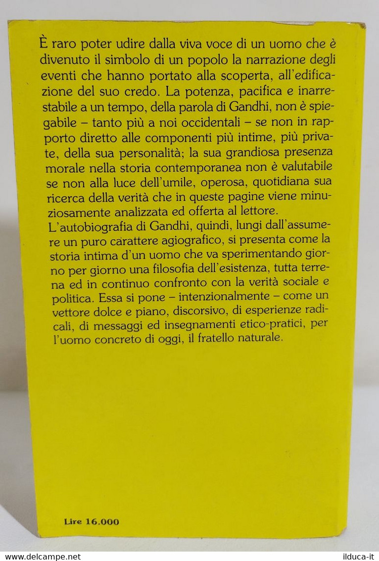 I109157 M. K. Gandhi - La Mia Vita Per La Libertà - Reverdito 1995 - Geschiedenis, Biografie, Filosofie