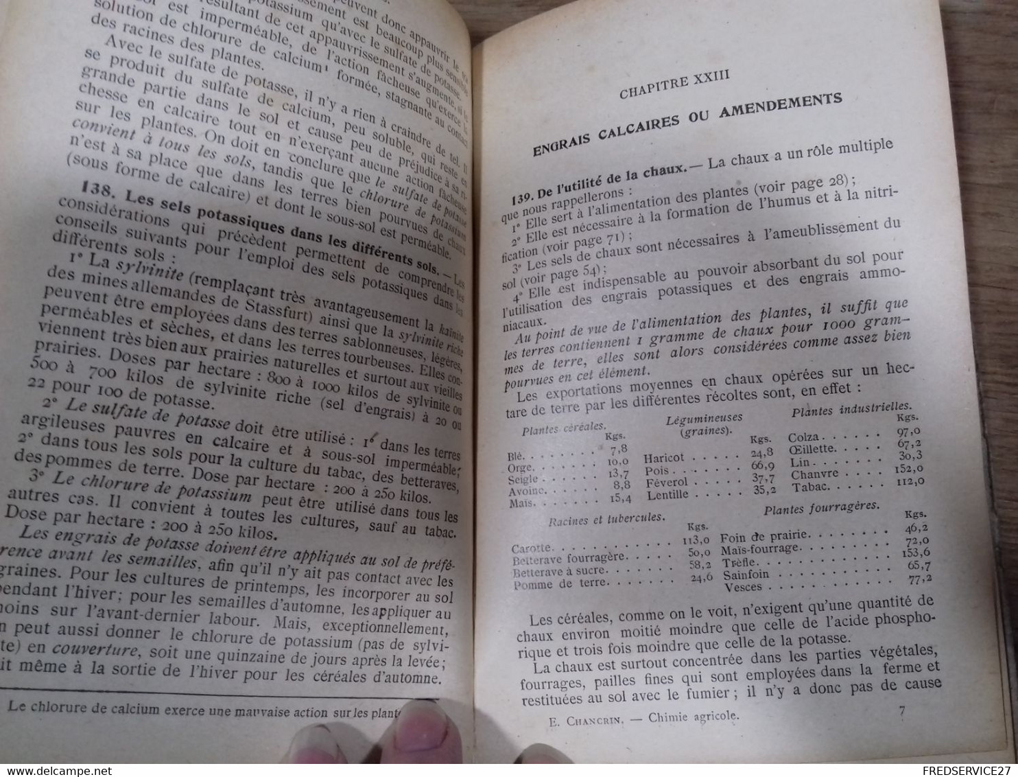 43  //   ENCYCLOPEDIE DES CONNAISSANCES AGRICOLES    CHIMIE AGRICOLE   HACHETTE - Encyclopedieën