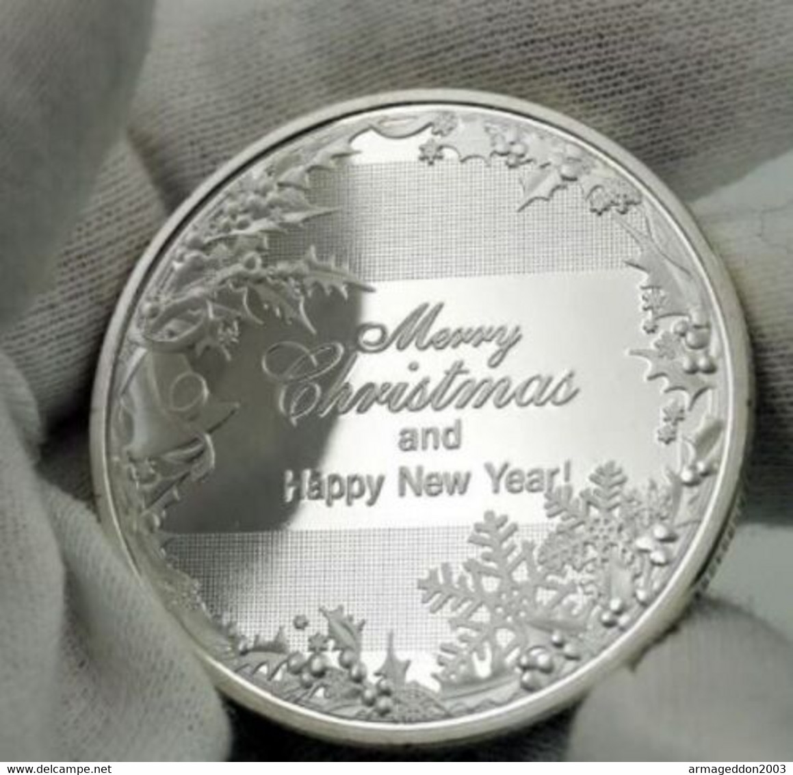 Médaille Collection JOYEUX NOEL MERRY CHRISTMAS NEUVE SILVER PLATED NEUVE - Père-Noël