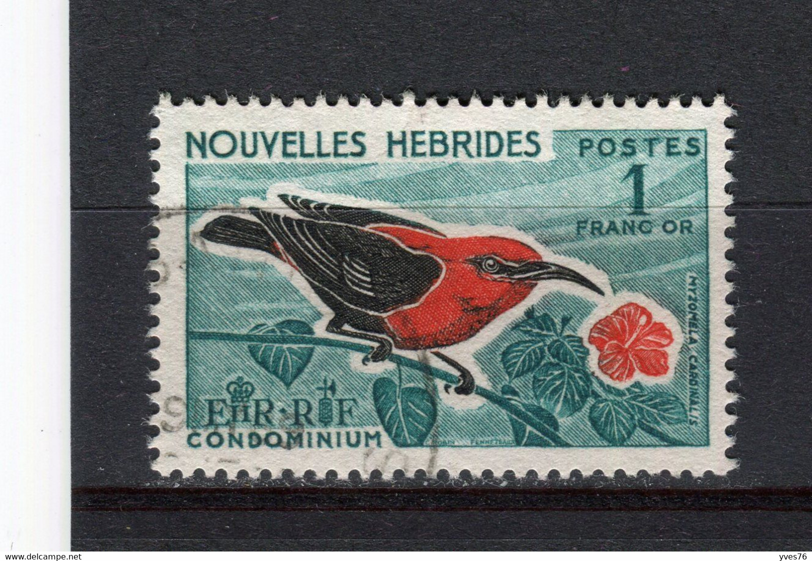 NOUVELLES-HEBRIDES - Y&T N° 241° - Oiseau - Myzomela Cardinalis - Used Stamps