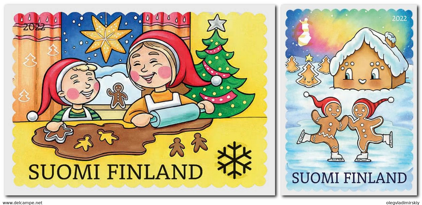 Finland 2022 Let Christmas Come Set Of 2 Stamps - Ongebruikt