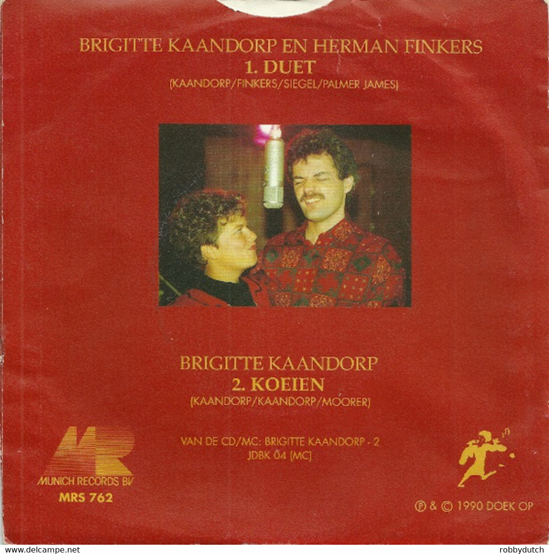 * 7" *  BRIGITTE KAANDORP & HERMAN FINKERS - DUET (Holland 1990) - Humor, Cabaret