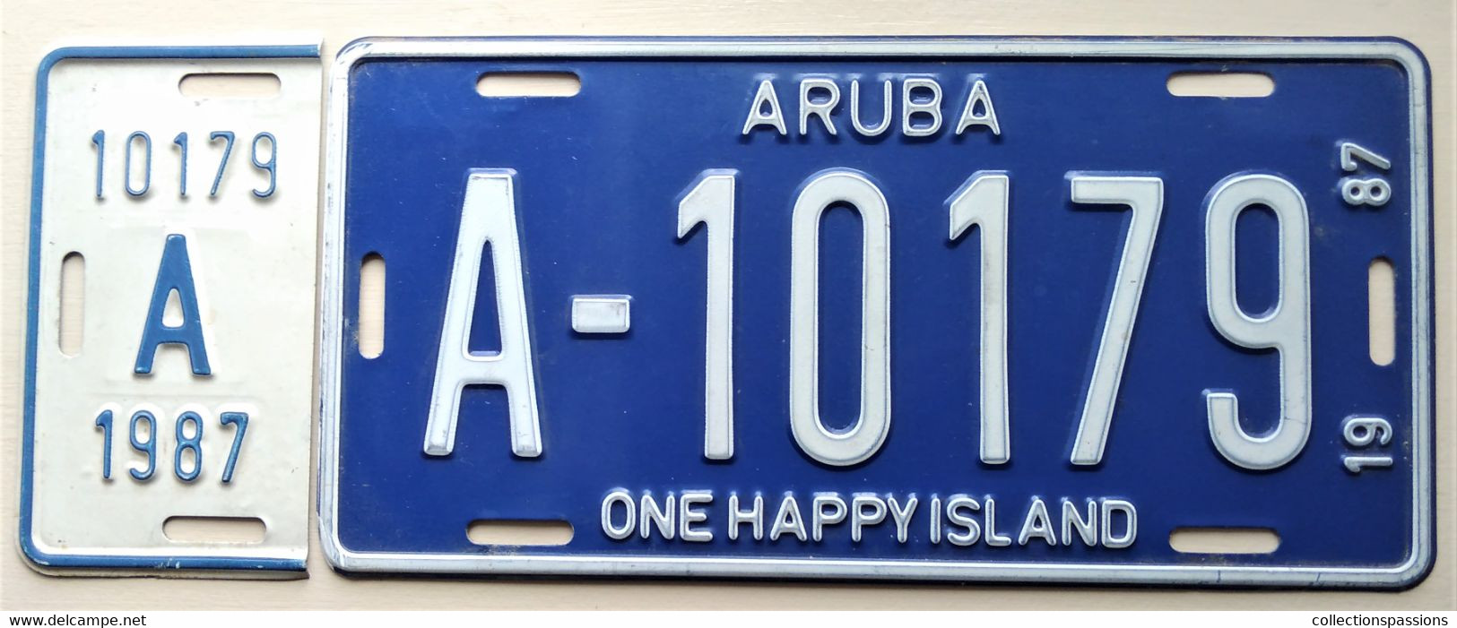 Plaque D'immatriculation - Aruba - 1987 - - Number Plates