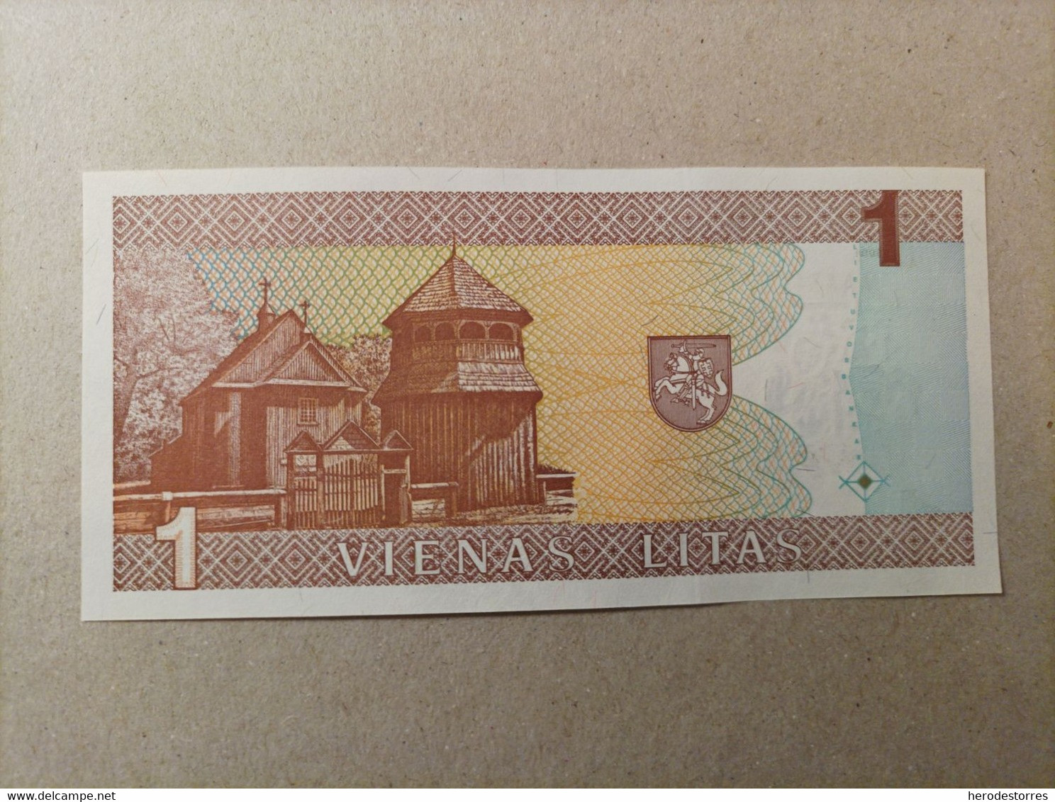 Billete De Lituania De 1 Litas, Año 1994, Serie AAA, UNC - Litauen