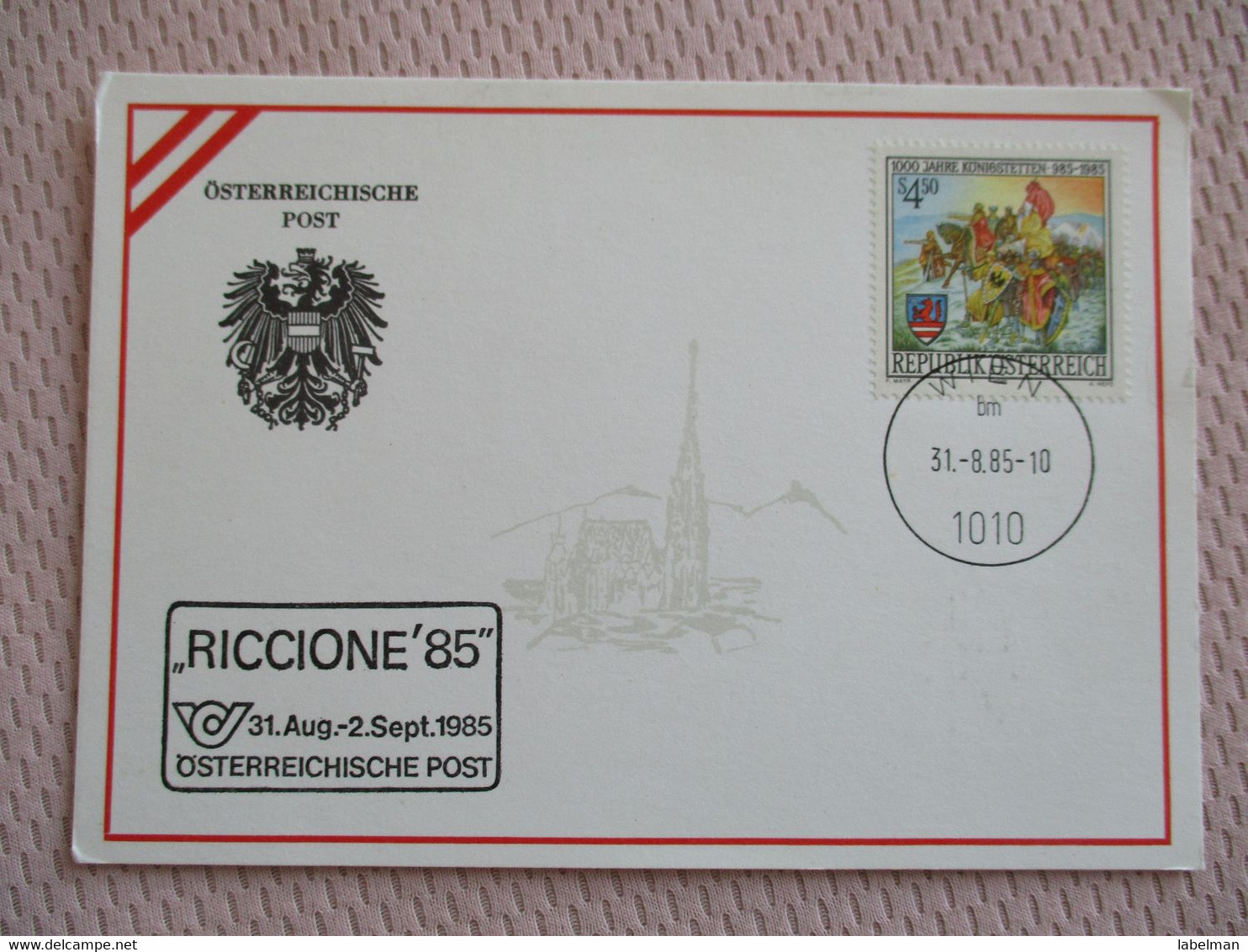 AUSTRIA ÖSTERREICH RICCIONE 85 POST PC CP AK POSTKARTE POSTCARD ANSICHTSKARTE CARTE POSTALE CARTOLINA PHOTO - Attersee-Orte