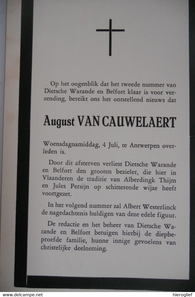 Dietsche Warande & Belfort 1945 Nr 2 J Cuypers A Vanistendael Muls J Van Nijlen Buckinx Engelman Van Wilderode Landsman - Littérature