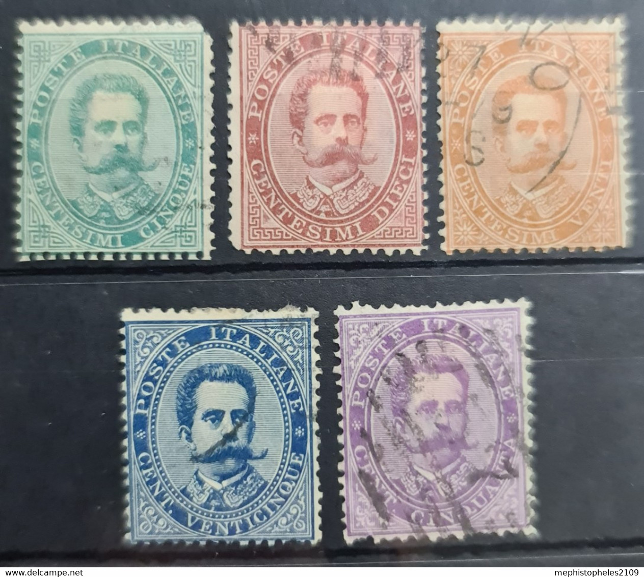 ITALY / ITALIA 1879 - Canceled - Sc# 45-48, 50 - Gebraucht