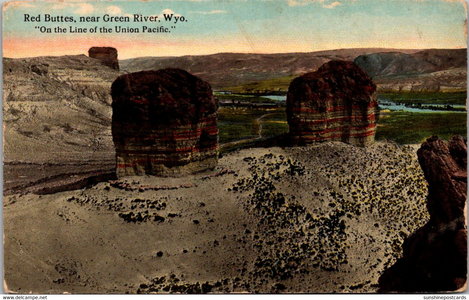 Wyoming Red Buttes Near Green River Curteich - Green River